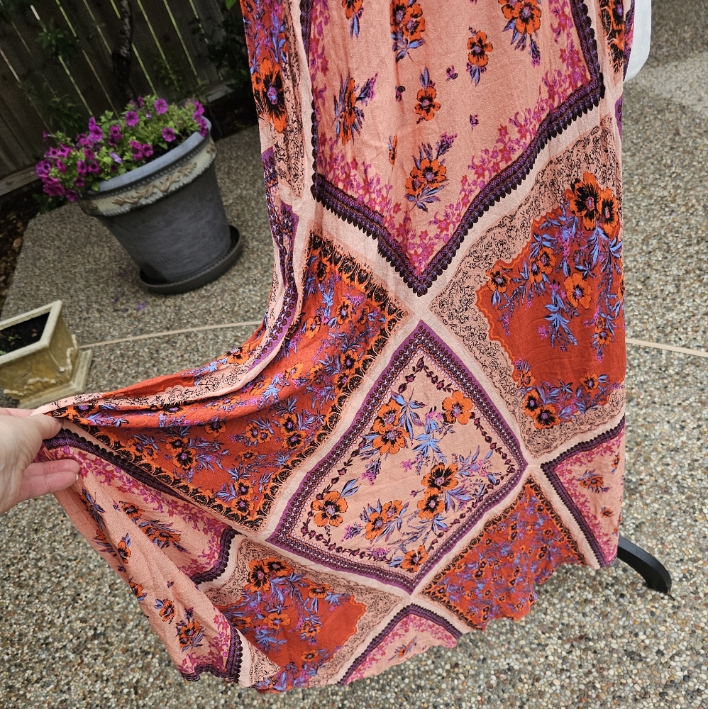 Free people Stevie Scarf Print Maxi Dress   XS - Picture 14 of 16